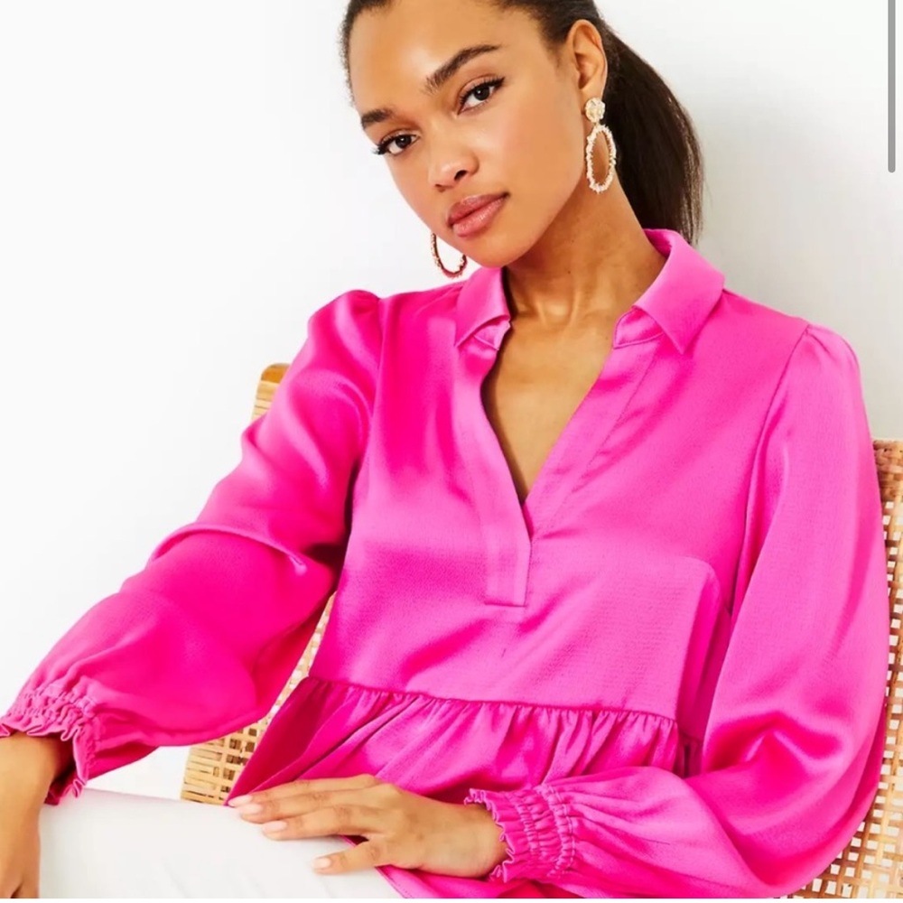 Lilly Pulitzer Jaylene Long Sleeve Top size 14
